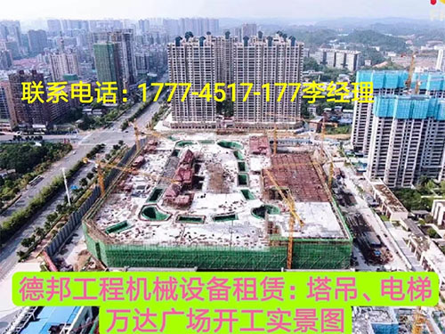 萬(wàn)達(dá)廣場(chǎng)、岳麓青城一二三期   租賃塔吊、電梯實(shí)情